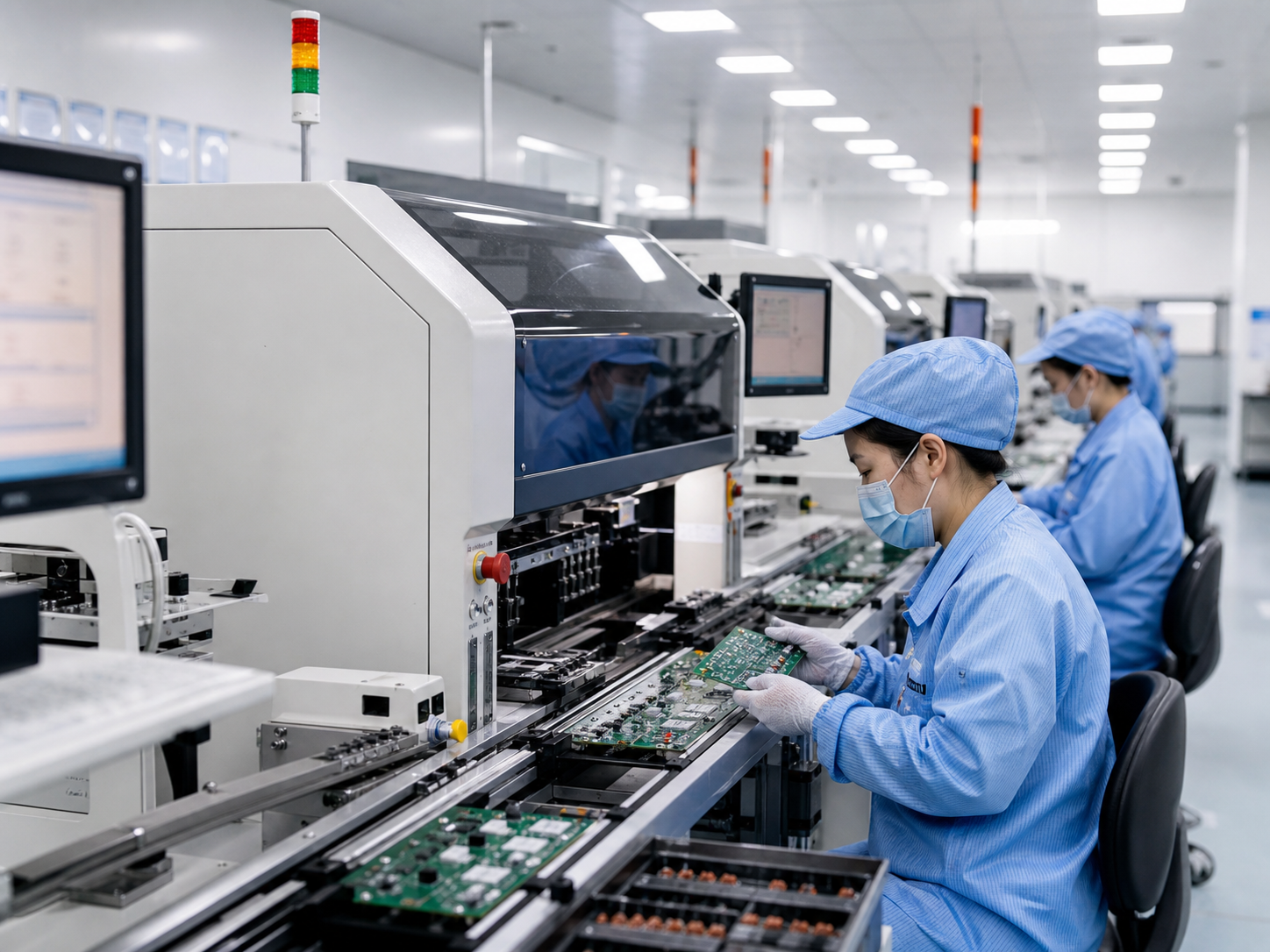 SMT electronics production line